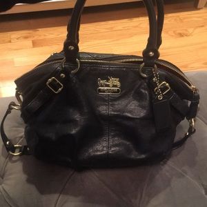 Black coach handbag